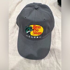 Bass pro shop gray “dad hat” never worn.